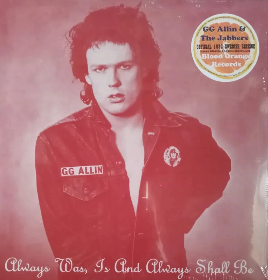 GG Allin & The Jabbers Always Was Is And Always Shall LP Be Sweedish Reissue BOR Foto 1 de 1