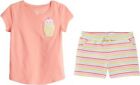 NEW 2pc Carter's & Jumping Beans Ice Cream Shirt & Striped Shorts Outfit 4T NWT