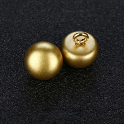 10X DIY 10mm Half Ball Dome Pearl Buttons with Metal Shank Sewing Clothes Craft - Image 1 of 4