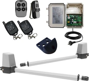 Double Swing Electric Gate Opener Automatic Motor Remote Control Complete Kit - Picture 1 of 10