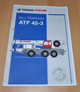 Folleto de camión grúa todo terreno Tadano Faun ATF 45-3 - Imagen 1 de 4