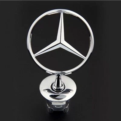 Fit Mercedes-Benz Front 3D Hood Emblem C230 C280 CLK320 E350 E320 Silver Foto 1 de 4