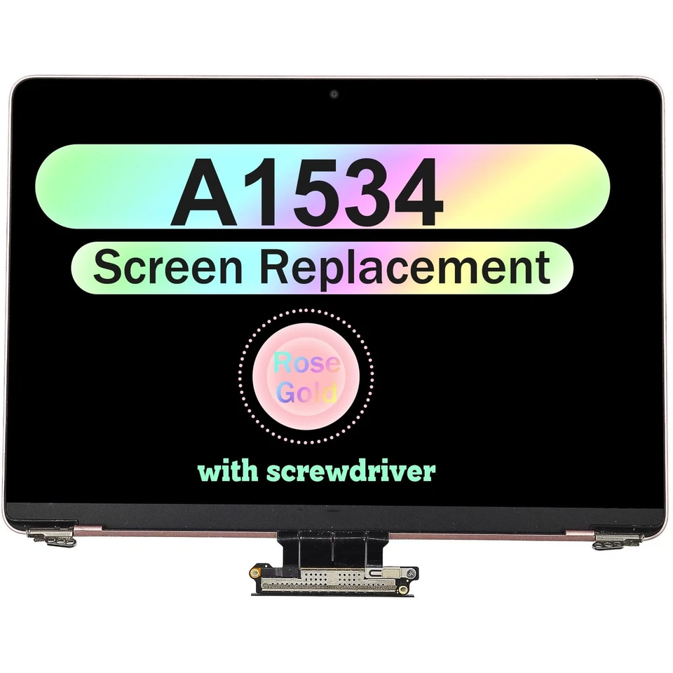 A1534 LCD Screen Replacement for MacBook A1534 2016 2017 EMC 2991 3099 Assembly - Image 1 of 2