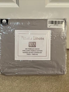 Pizuna Linens Twin / Twin XL Duvet Set Gray Silver NEW IN PACKAGE B07BRJDJQC 400 - Picture 1 of 7