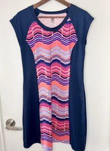 Title Nine Gidget 2.0 Active Wear Dress Medium Sport Core Surf Summer Navy EUC - Picture 1 of 4