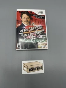 Are You Smarter Than a 5th Grader Make the Grade (Nintendo Wii 2008) CIB WORKING - Picture 1 of 3