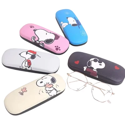 New Snoopy Peanuts Glasses Case Hard Protector Friends Sunglasses Storage Box - Image 1 of 4