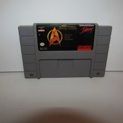 Star Trek Starfleet Academy Starship Bridge Simulator Super Nintendo Cartridge - Image 1 of 4