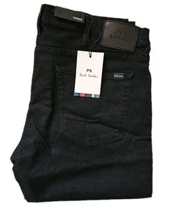 PAUL SMITH Jeans Mens W 32 L 32 Slim Tapered Fit Black Denim Rrp £165 - Picture 1 of 12