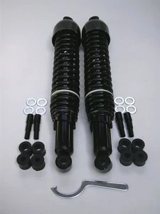 Forsa Twin-Shock Stossdämpfer Federbeine chrom schwarz Cafe Racer Abverkauf ! - Bild 1 von 5