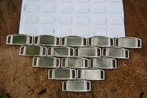 30 leere rechteckige Paracord Charms mit Epoxid Aufkleber, Schnürsenkel Charms!!! *USA* - Bild 1 von 4
