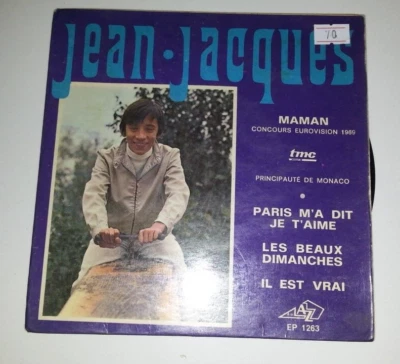 JEAN JACQUES Maman  MONACO EUROVISION 1969  ISRAELI  EP  Foto 1 de 2