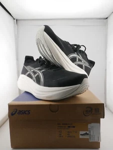 Asics Gel-Nimbus 27 Black/Lake Grey Standard Width Men Size 12 Brand New - Picture 1 of 8