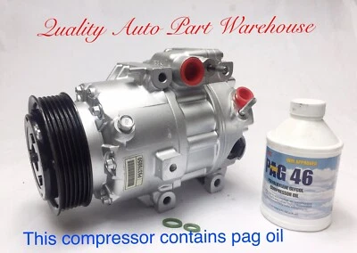 Компрессор переменного тока REMAN подходит для седана Hyundai Genesis 2014-2016 годов выпуска 3,8 л с гарантией 1 год - Изображение 1 из 3