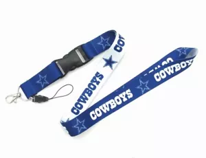Dallas Cowboys 1" x 23" Lanyard w/Clip Attachment - 2 side prints - Picture 1 of 1