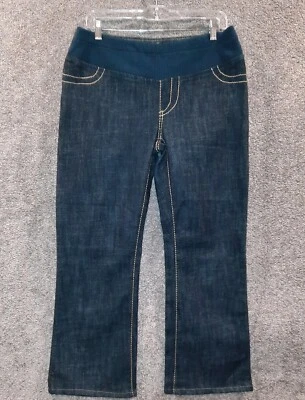 Pantalones de mezclilla para mujer Serfontaine Maternity 29 azul pierna recta usados  Foto 1 de 4