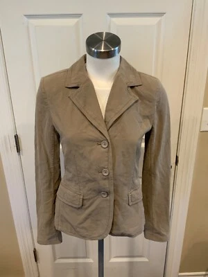 Go By Go шелк, серый шелк 3 пуговицы куртка, размер 2 - Изображение 1 из 4