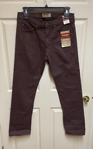 Wrangler Authentics Brown Men's 5-Pocket Regular Fit Cotton Jean  34W X 32L NWT - Picture 1 of 5