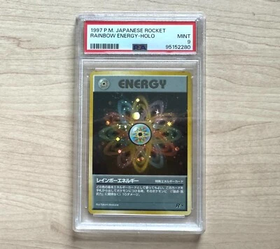 Japanese Rainbow Energy Holo PSA 9 Team Rocket 1997 - Image 1 of 3