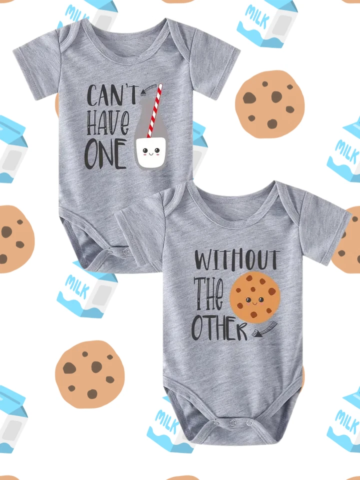 Juego de body de 2 piezas de leche y galletas - de 6 meses a 24 meses Foto 1 de 4