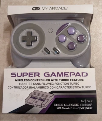 My Arcade Super Gamepad Wireless Turbo Controller for NES & SNES Classic Edition - Image 1 of 4