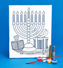 Chanukah Canvas Art Kit - Jewish Hanukkah Chanukkah Gift for Kids