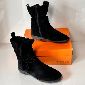 Miz Mooz Prance Suede Wool Lined Ankle Boots Size: 7.5 - Picture 1 of 9