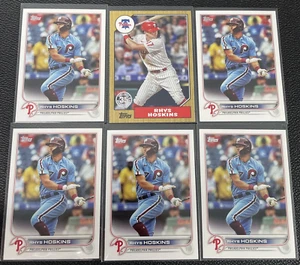 lot of (6) 2022 Series 2 Rhys Hoskins Philadelphia Phillies base / all star A26 - Picture 1 of 12