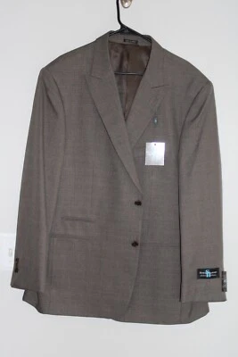 NEW BROWN PLAID STEVE HARVEY SULTON SPORT COAT sz 50R blazer / suit jacket NWT - Image 1 of 4