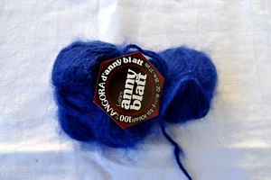 Anny Blatt 100 % Angora d´anny blatt Garn 20 Gr. Fb. 2052 Blau dunkles Royalblau - Bild 1 von 3
