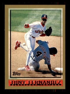 1998 Baseball Topps Tony Fernandez Cleveland Indians #58 - Image 1 of 2