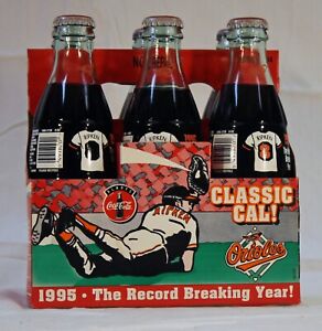 Coca-Cola Cal Ripken Jr Classic Cal 1995 Record Breaking Year 6-Pack Bottles