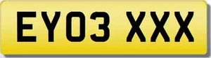 EY  XXX EYO 3 LITRE X3 320D A3 330D Private CHERISHED Registration Number PLATE - Picture 1 of 1
