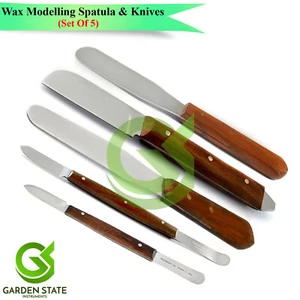 Dental Plaster Alginate Mixing Spatula Waxing Scrapers Laboratory Technician Kit - Imagen 1 de 6