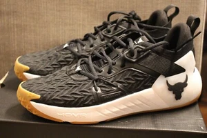 Neu Herren UA Project Rock 6 Under Armour Schuhe schwarz/weiß Größe 8-Neu im Karton - Bild 1 von 15