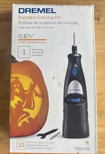 Dremel Pumpkin Carving Kit 6.0v 7000-PK Includes 10 Bonus Templates Halloween - Picture 1 of 2