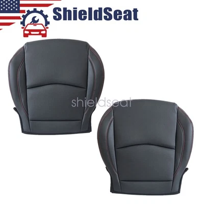 2014-2016 For Mazda 3 4-Door Driver & Passenger Bottom PerfLeather Seat Cover US Foto 1 de 4