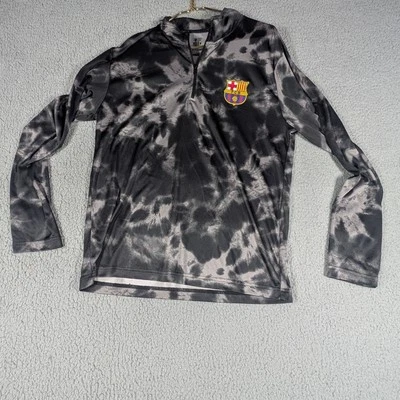 Camiseta FC Barcelona Hombre Grande Manga Larga Fútbol Entrenamiento Top FCB Fútbol Años 80 Foto 1 de 4