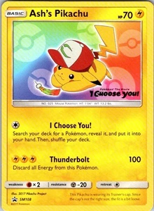 Ash's Pikachu Promo SM Promos SM108 LP - Imagen 1 de 2