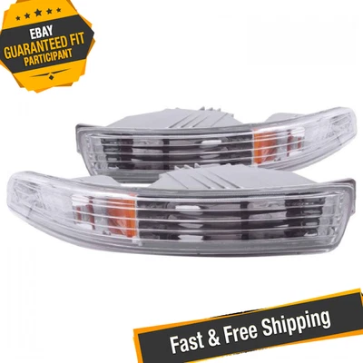 Luces de estacionamiento/señal cromadas ámbar Anzo USA 511020 para Acura Integra 1994-1997 Foto 1 de 4