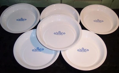 6 platos para hornear vintage Corning Ware P-309 azul aciano de 10" años 70 Foto 1 de 4