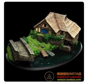 WETA Hobbit Fori Hobbiton Mulino e Ponte Ambiente Scena Modello Miniatura - Foto 1 di 10