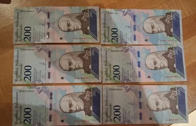 12 notes  VENEZUELA      z  animals  blue violet big and small - Image 1 of 2