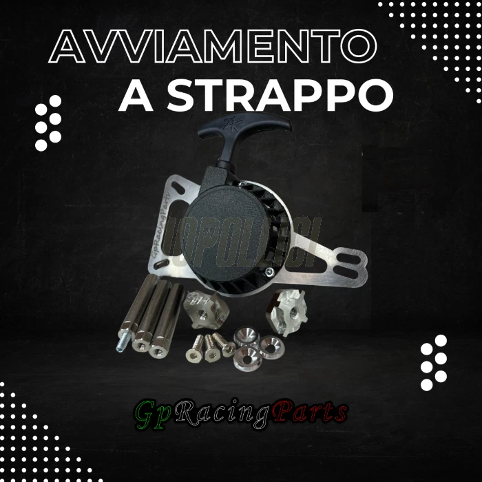 Avviamento a strappo GpRacingParts per PIAGGIO Ciao, Boxer, Bravo, SI - Immagine 1 di 1