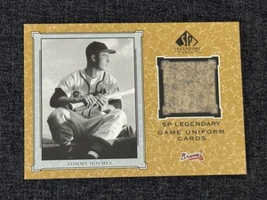 Camiseta 2001 cubierta superior UD SP CORTES LEGENDARIOS #J-TH0 TOMMY HOLMES BRAVES GU - Imagen 1 de 2