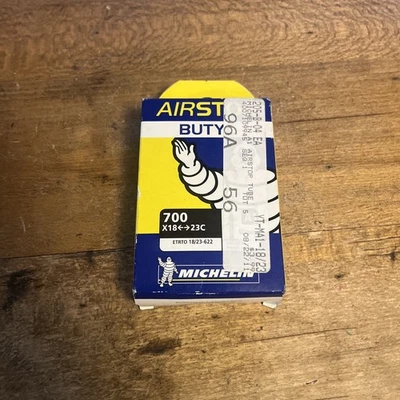 Bicicleta de Carreras de Carretera Michelin Airstop Butyl Tube 700x18-23c Años 70 80 De Colección NOS Foto 1 de 4