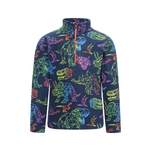 Mountain Warehouse Childrens/Kids Pursuit Dinosaur Half Zip Fleece Top (MW4084) - Picture 1 of 5