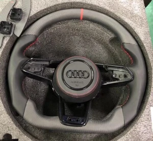Audi C6 C7 A6 S6 RS6 A7 S7 RS7 Carbon Fibre Alcantara Leather Steering Wheel - Picture 1 of 6