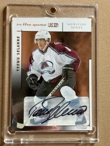 Teemu Selanne 2003-04 In The Game Used Signature Silver #A-TS - Picture 1 of 2