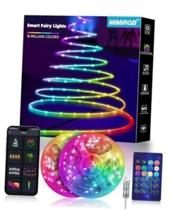 Smart Color Changing Fairy String Lights,33ft 100 LED USB Twinkle 33FT*2PCS - Picture 1 of 7